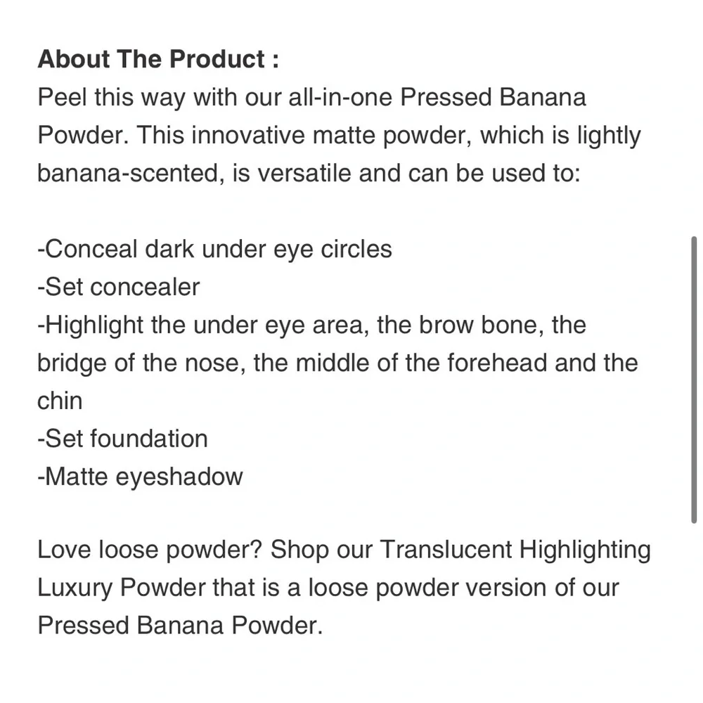 ✨ Ofra Cosmetics Pressed Banana Powder